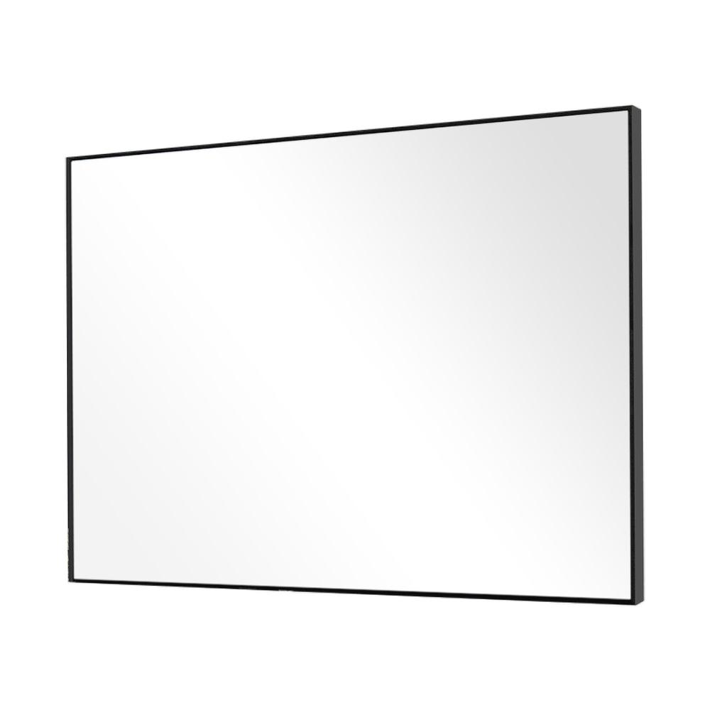 Minimal Black Wall-Mirror. Picture 1