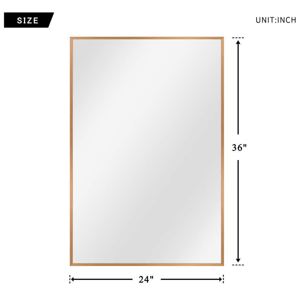 Gold Rectangular Wall Mirror. Picture 5