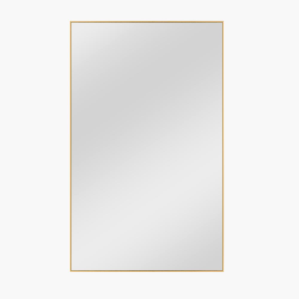 Minimal Gold Wall Mirror. Picture 1