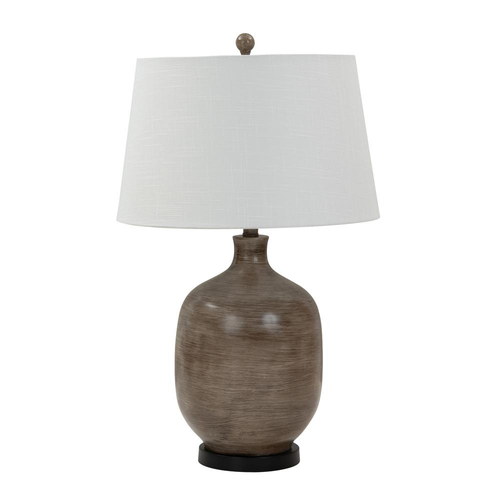 Set of 2 Brown Transitional Table Lamps. Picture 1