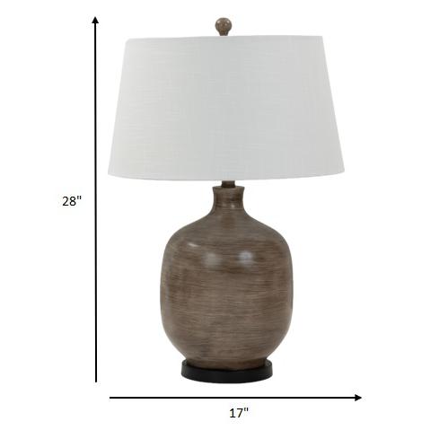 Set of 2 Brown Transitional Table Lamps. Picture 6