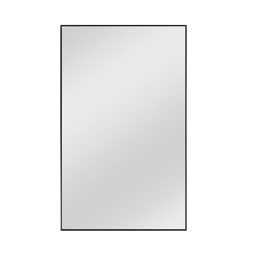 Minimal Black Wall Mirror. Picture 1