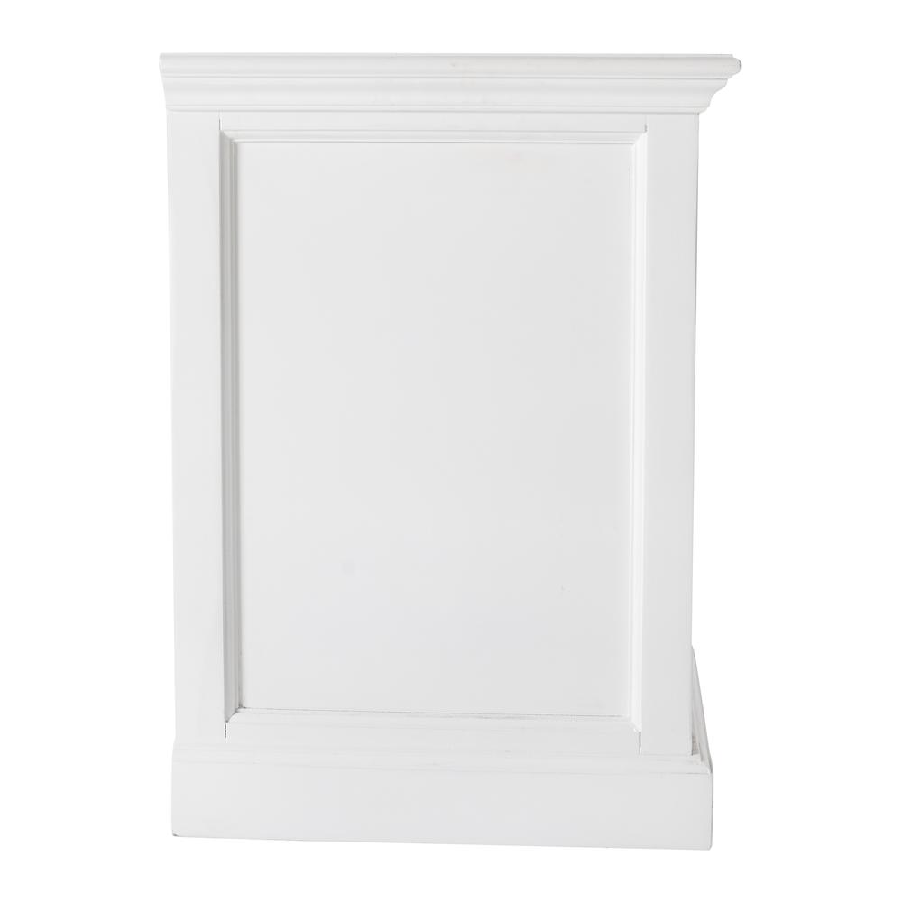 Classic White Nightstand With Shelves Classic White. Picture 5