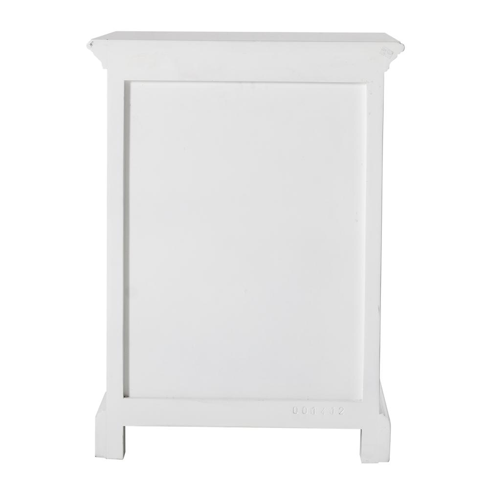 Classic White Nightstand With Shelves Classic White. Picture 6