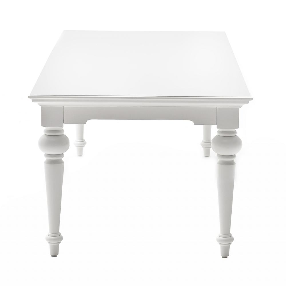 White Modern Farmhouse 94" Dining Table Classic White. Picture 2