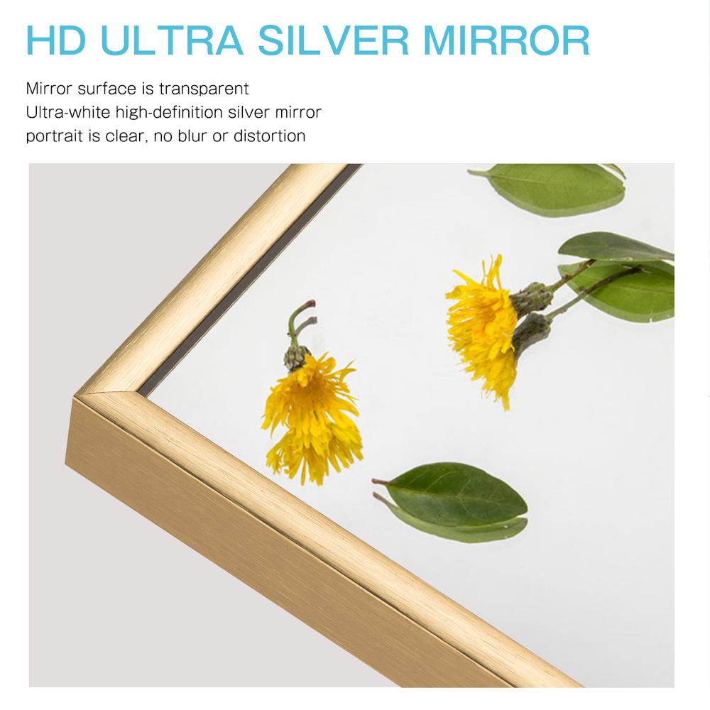 Gold Aluminum Frame Mirror. Picture 7