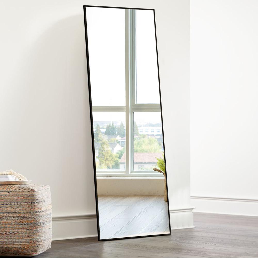Black Full Length Standing Mirror. Picture 4