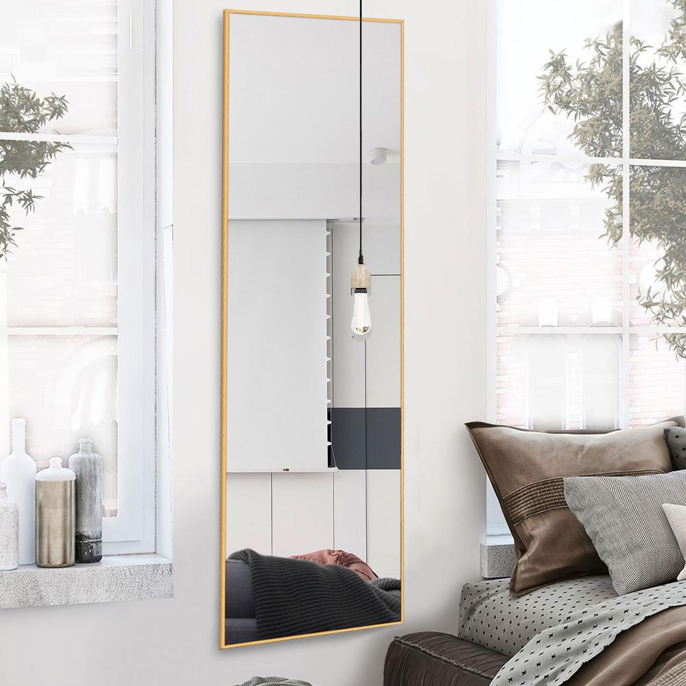 Gold Full Length Standing Mirror. Picture 2