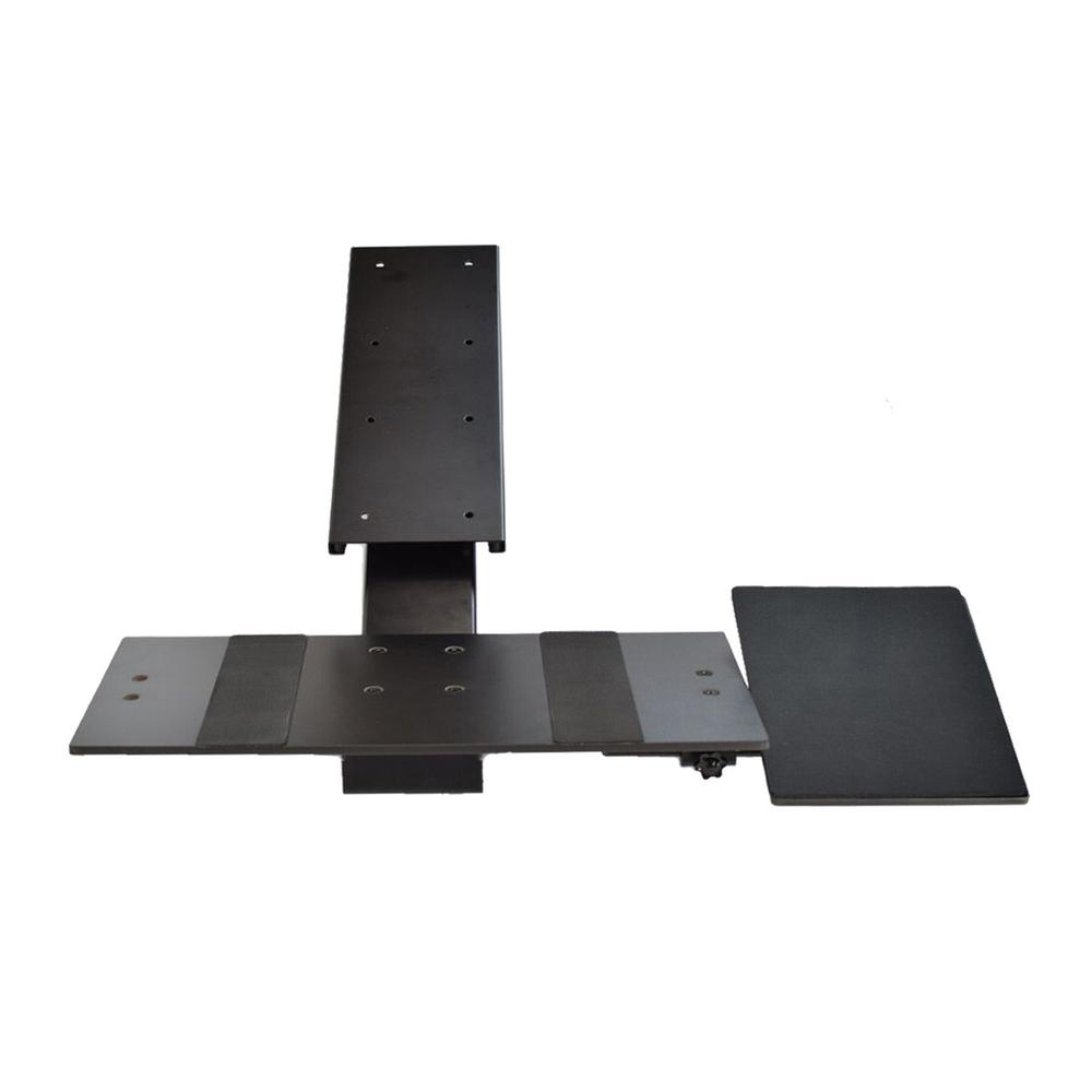 Black Ergonomic Under Desk Pull Out Keyboard Sit or Stand Tray. Picture 1