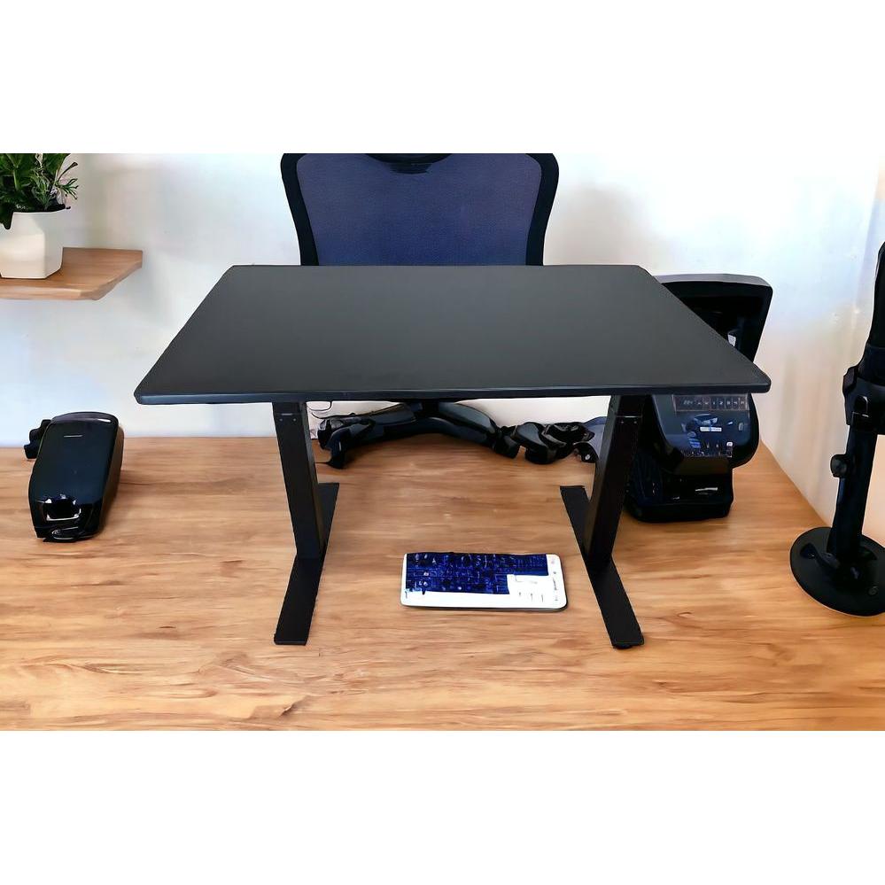 Premier Black Dual Motor Electric Office Adjustable Standing Desk. Picture 7