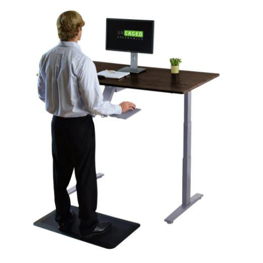 Premier 52" Silver Dual Motor Electric Office Adjustable Standing Desk. Picture 6