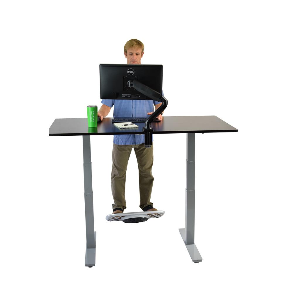Premier 52" Silver Dual Motor Electric Office Adjustable Standing Desk. Picture 3