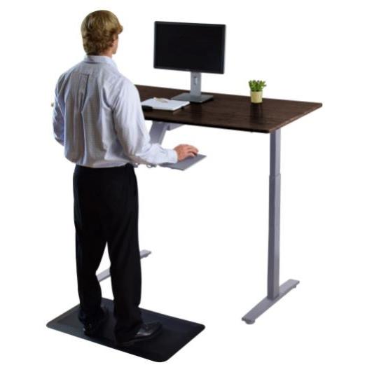 Premier 45" Gray Dual Motor Electric Office Adjustable Standing Desk. Picture 4