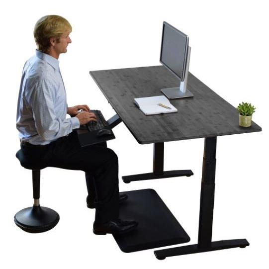 Premier 52" Black Dual Motor Electric Office Adjustable Standing Desk. Picture 5