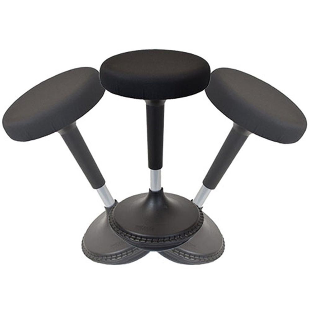 Black Tall Swivel Active Balance Chair. Picture 2