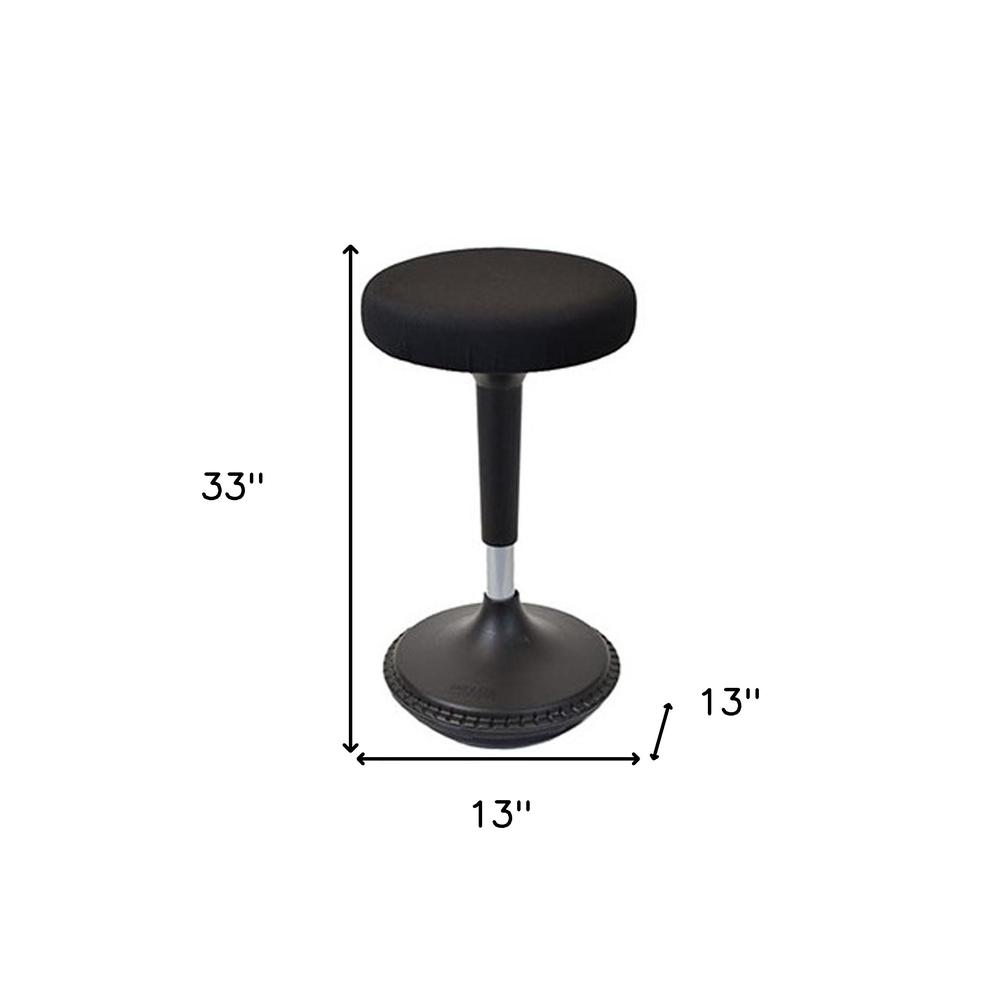 Black Tall Swivel Active Balance Chair. Picture 8
