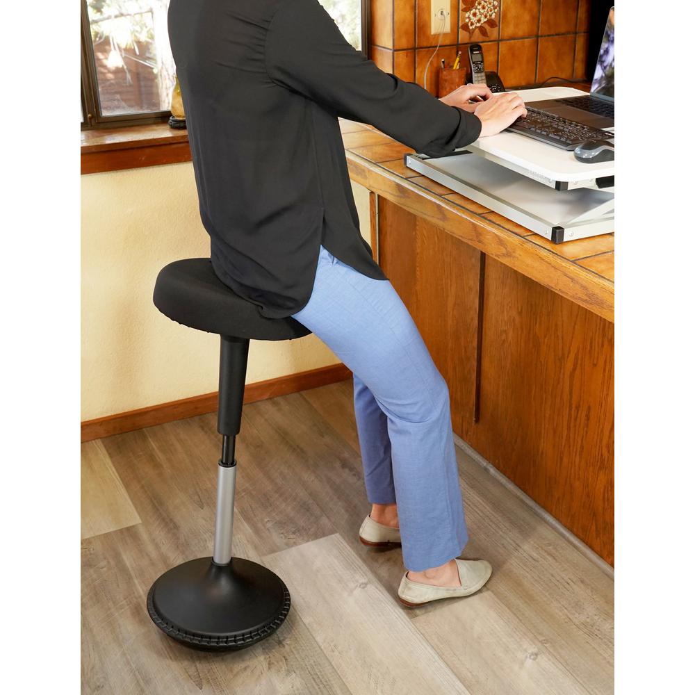 Black Tall Swivel Active Balance Chair. Picture 6