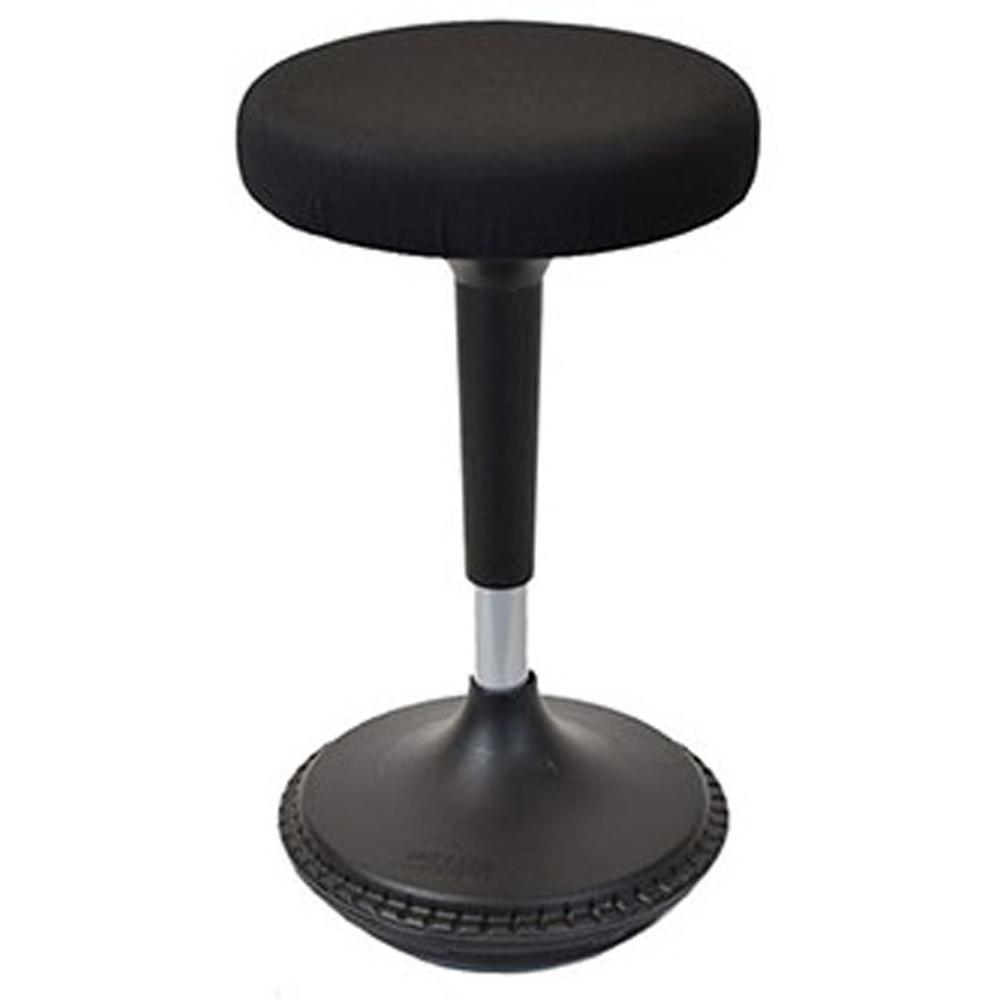 Black Tall Swivel Active Balance Chair. Picture 1