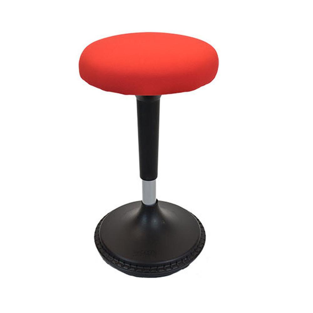 Red Tall Swivel Active Balance Chair. Picture 1