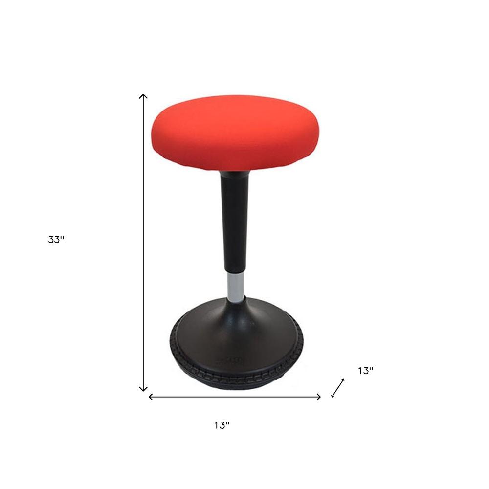 Red Tall Swivel Active Balance Chair. Picture 8