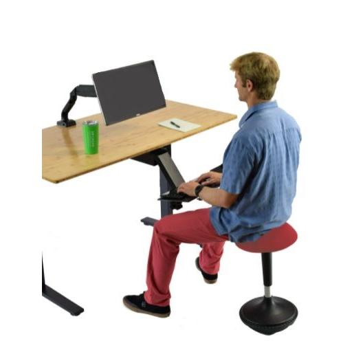 Red Tall Swivel Active Balance Chair. Picture 4