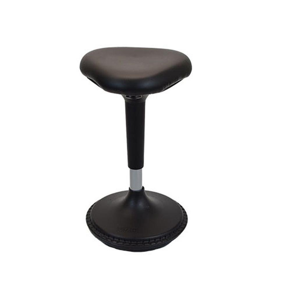 Black Tall Triangle Seat Swivel Active Balance Chair. Picture 1
