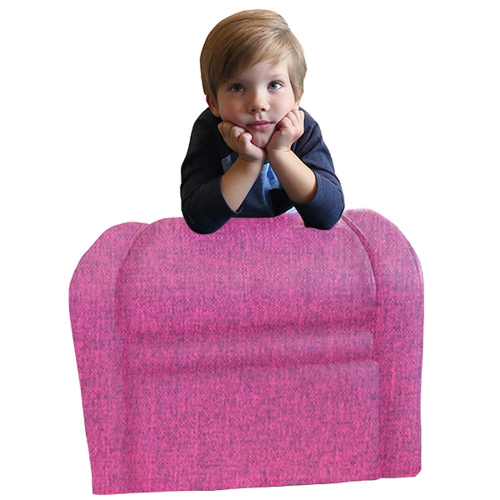 Kids Pink Comfy Upholstered Recliner Chair with Storage. Picture 3