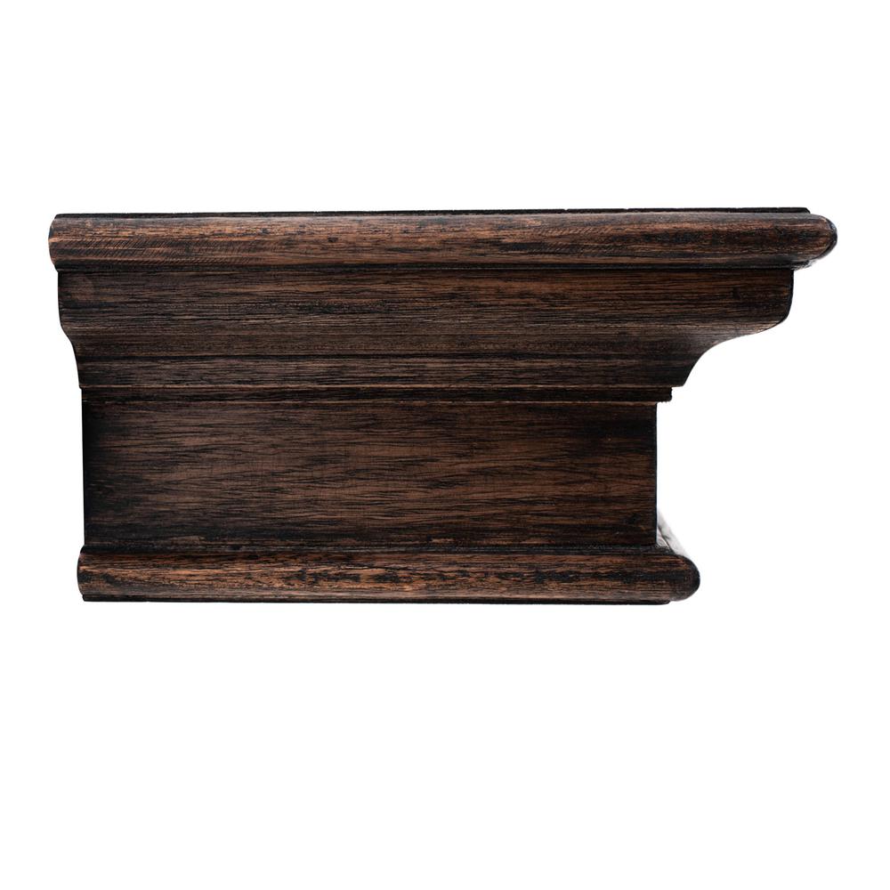 23" Black Wash Floating Wall Shelf. Picture 3