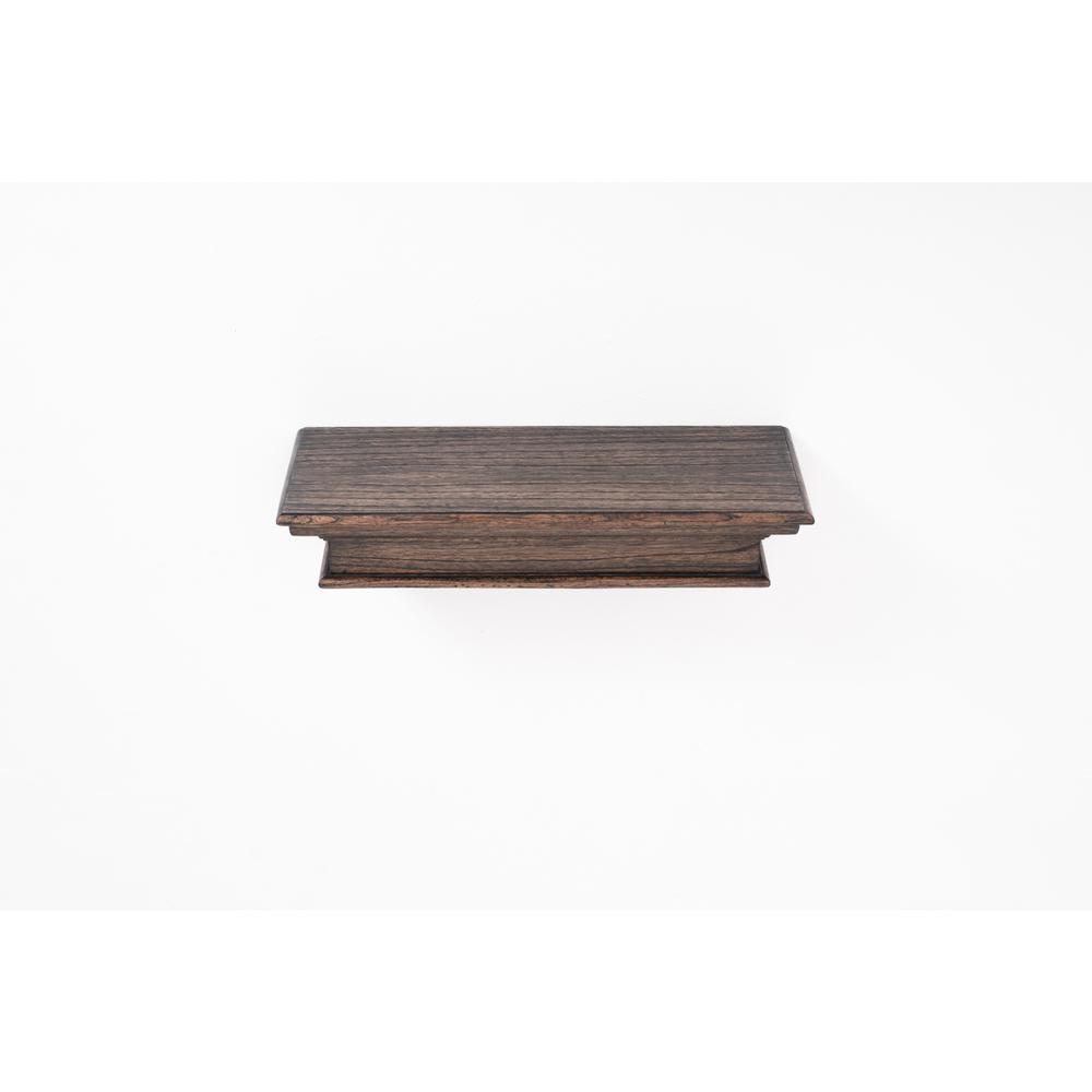 23" Black Wash Floating Wall Shelf. Picture 8
