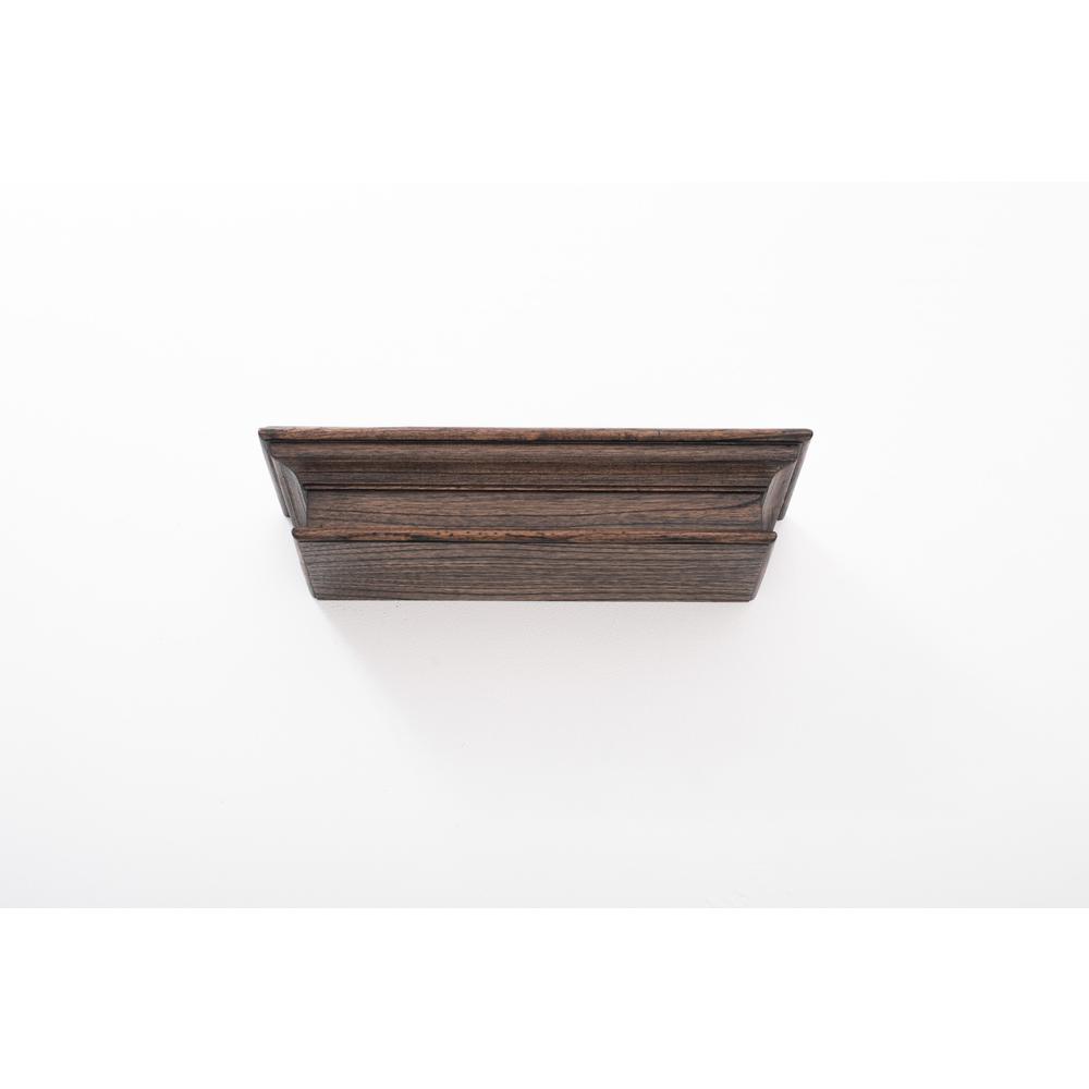 23" Black Wash Floating Wall Shelf. Picture 9