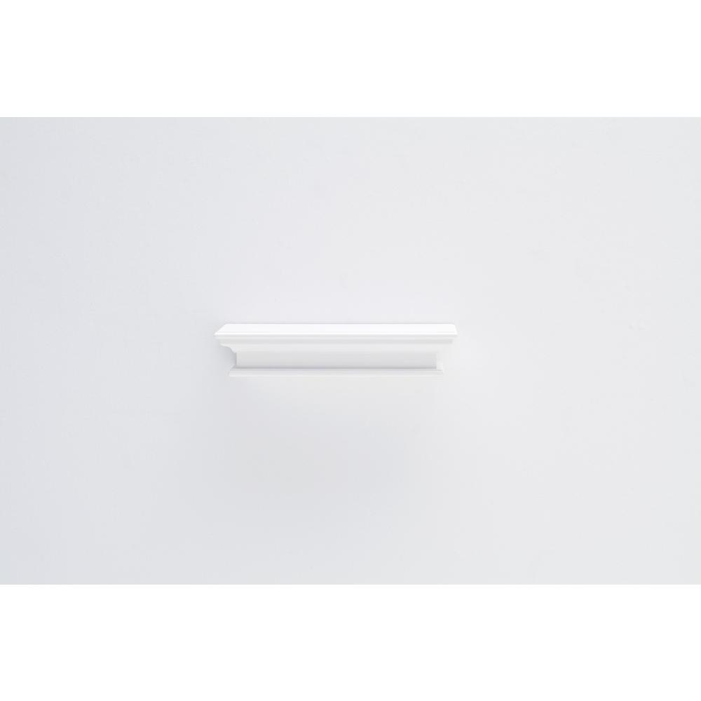 23" Classic White Floating Wall Shelf. Picture 9