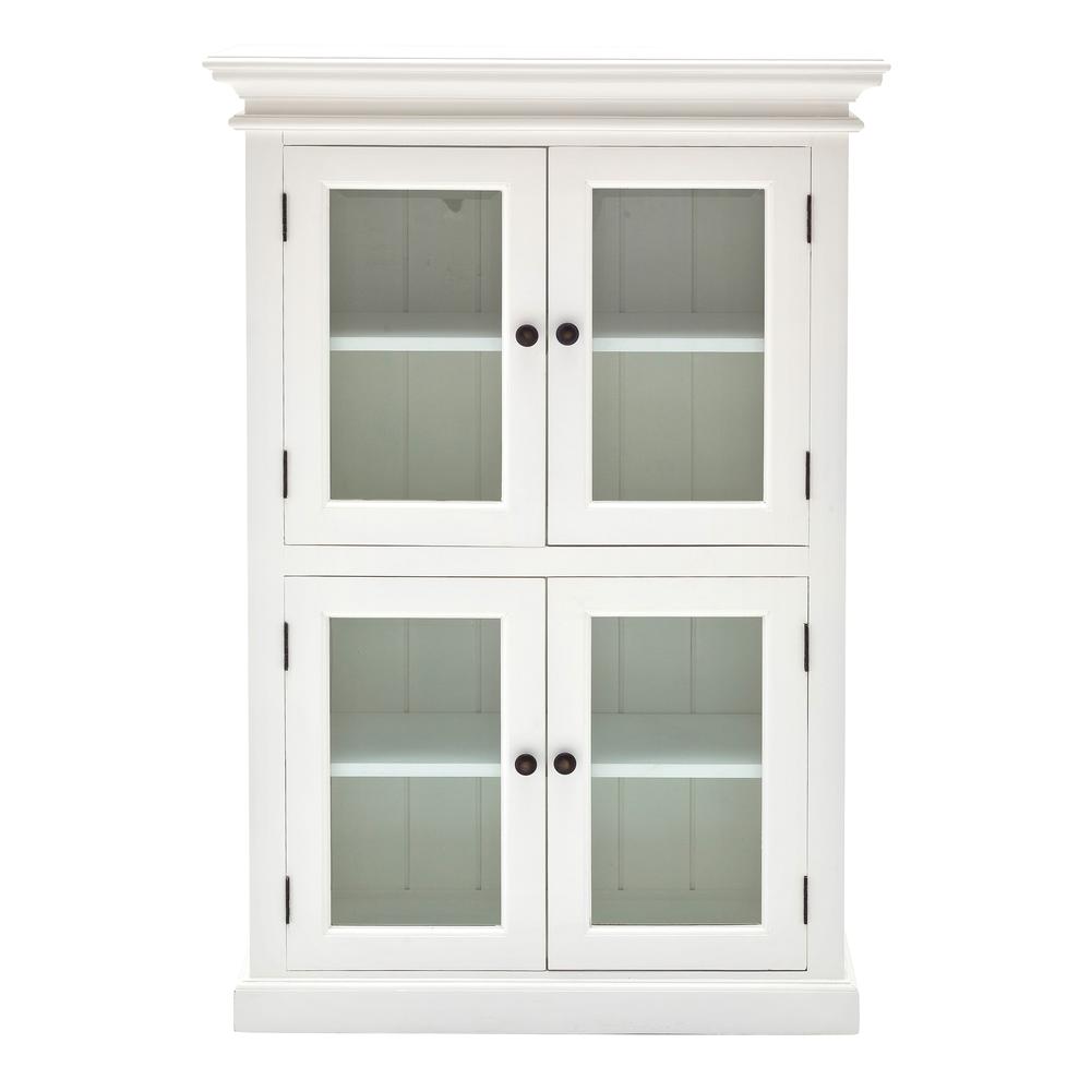 Classic White Two Level Storage Cabinet Classic White. Picture 1