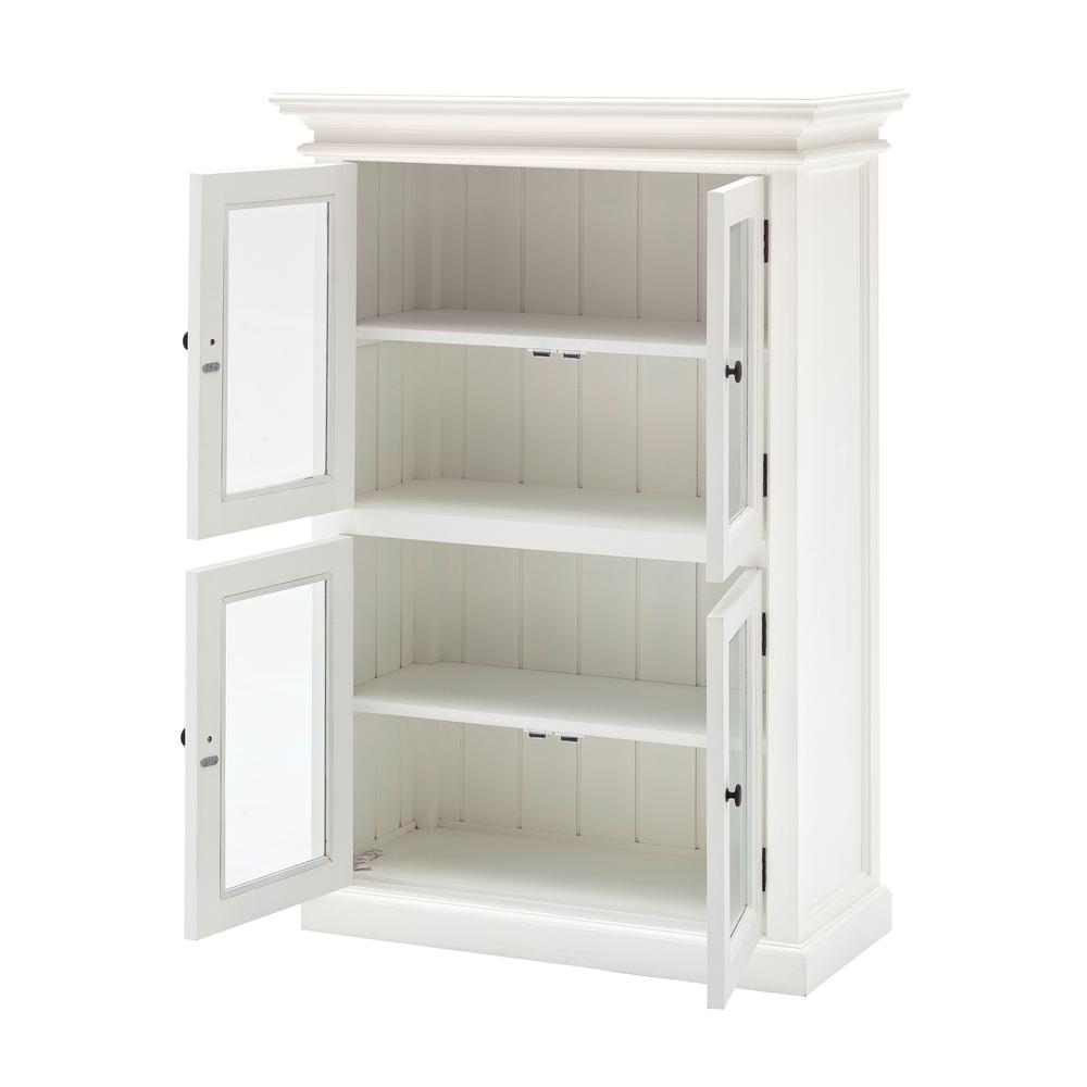 Classic White Two Level Storage Cabinet Classic White. Picture 3