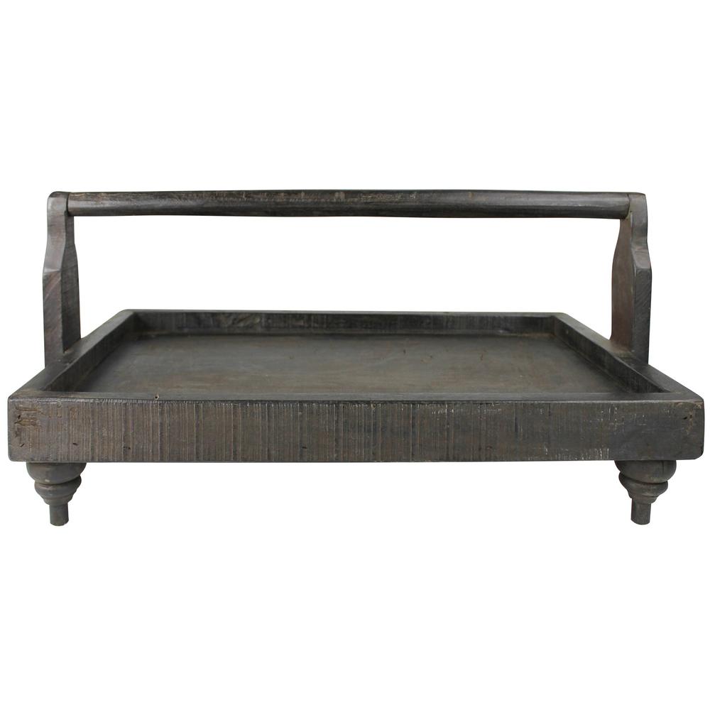 Reclaimed Wooden Serving Tray Natural. Picture 1