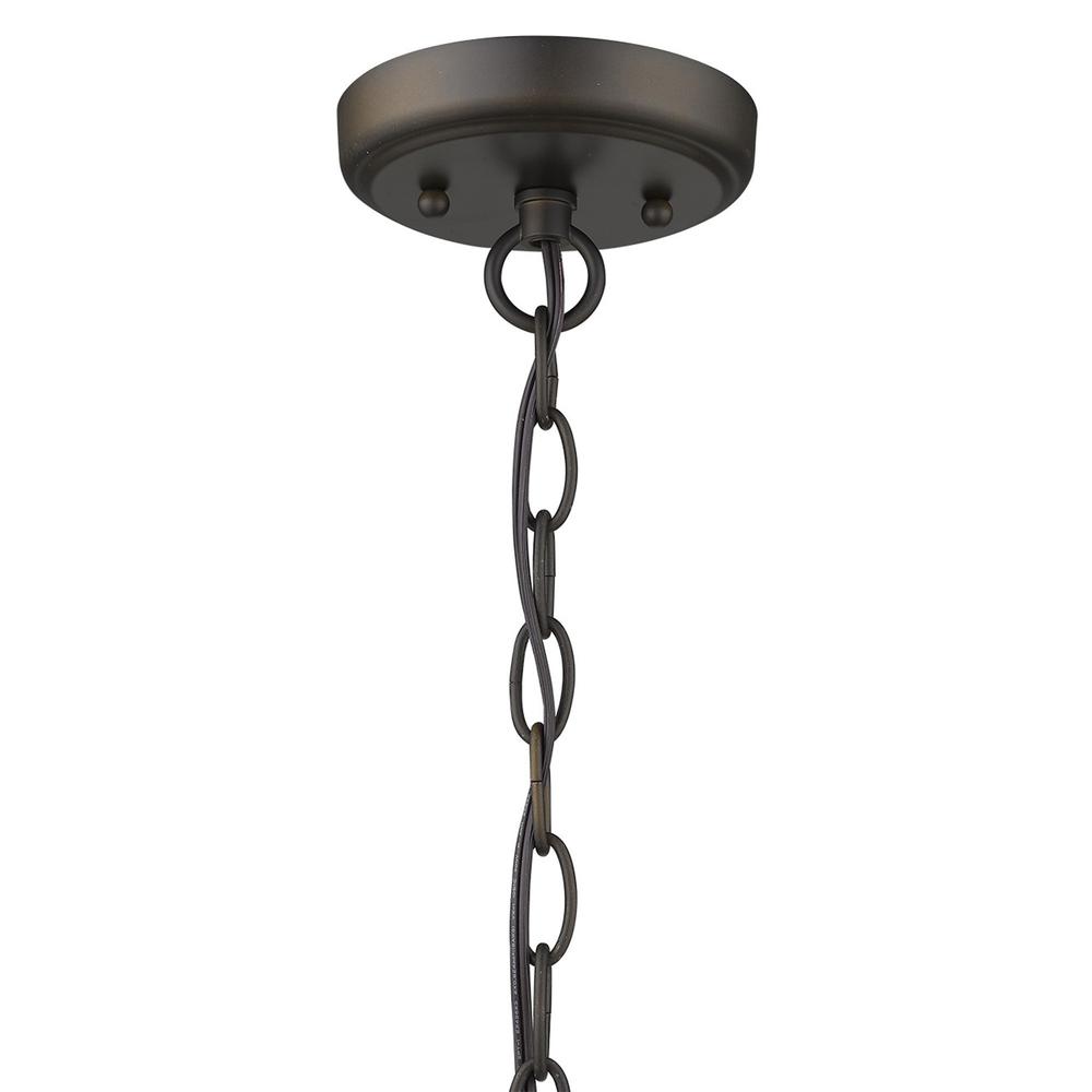 Dylan 3-Light Oil-Rubbed Bronze Hanging Lantern. Picture 9