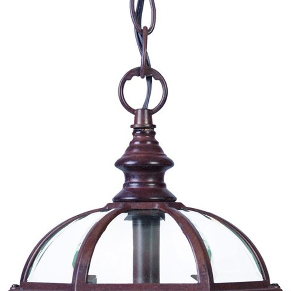 Dark Brown Cage Hanging Light. Picture 3