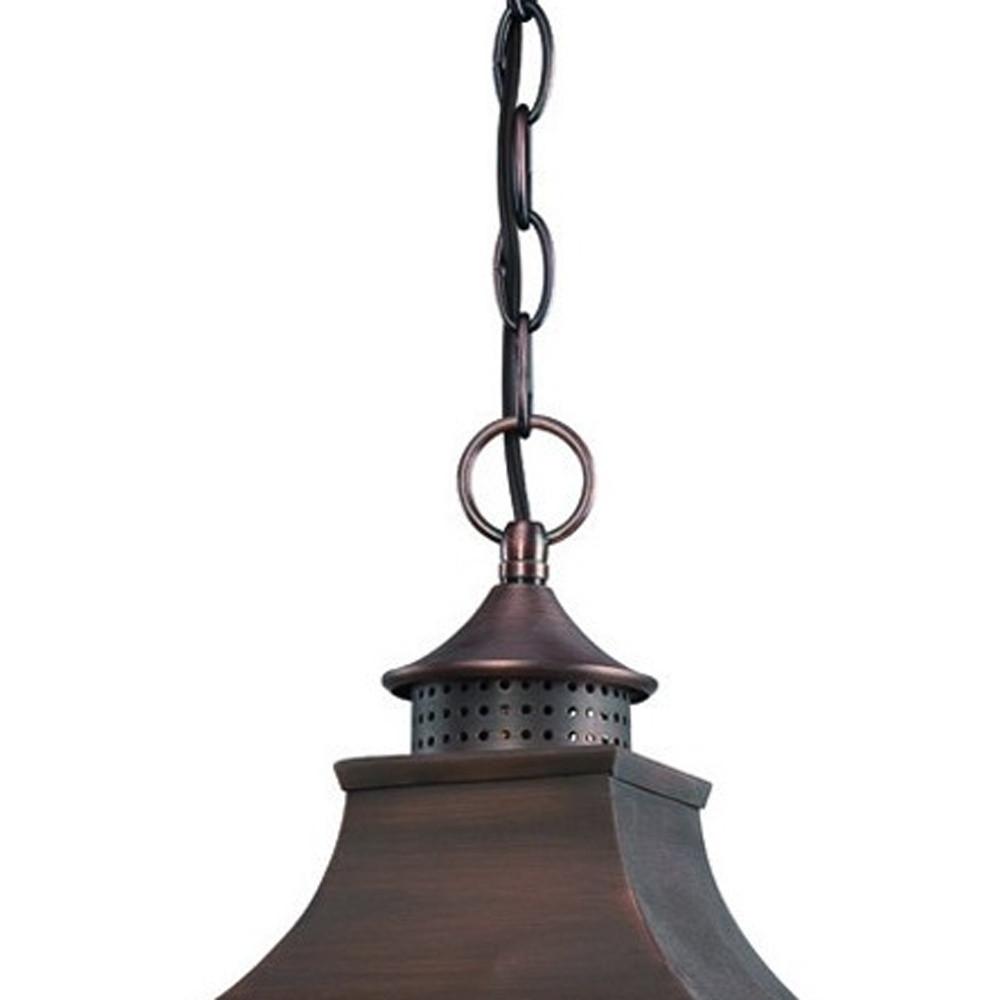 St. Charles 3-Light Acopper Patina Hanging Light. Picture 3