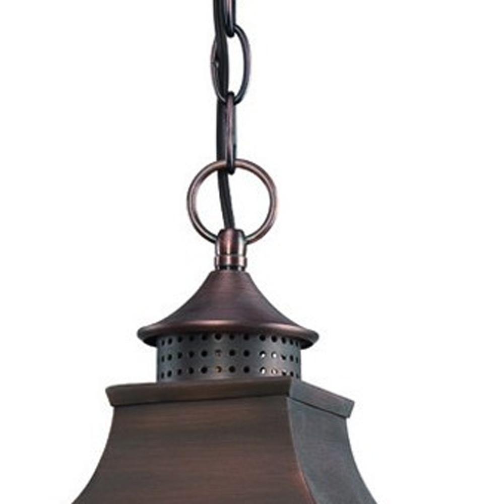 St. Charles 3-Light Acopper Patina Hanging Light. Picture 4