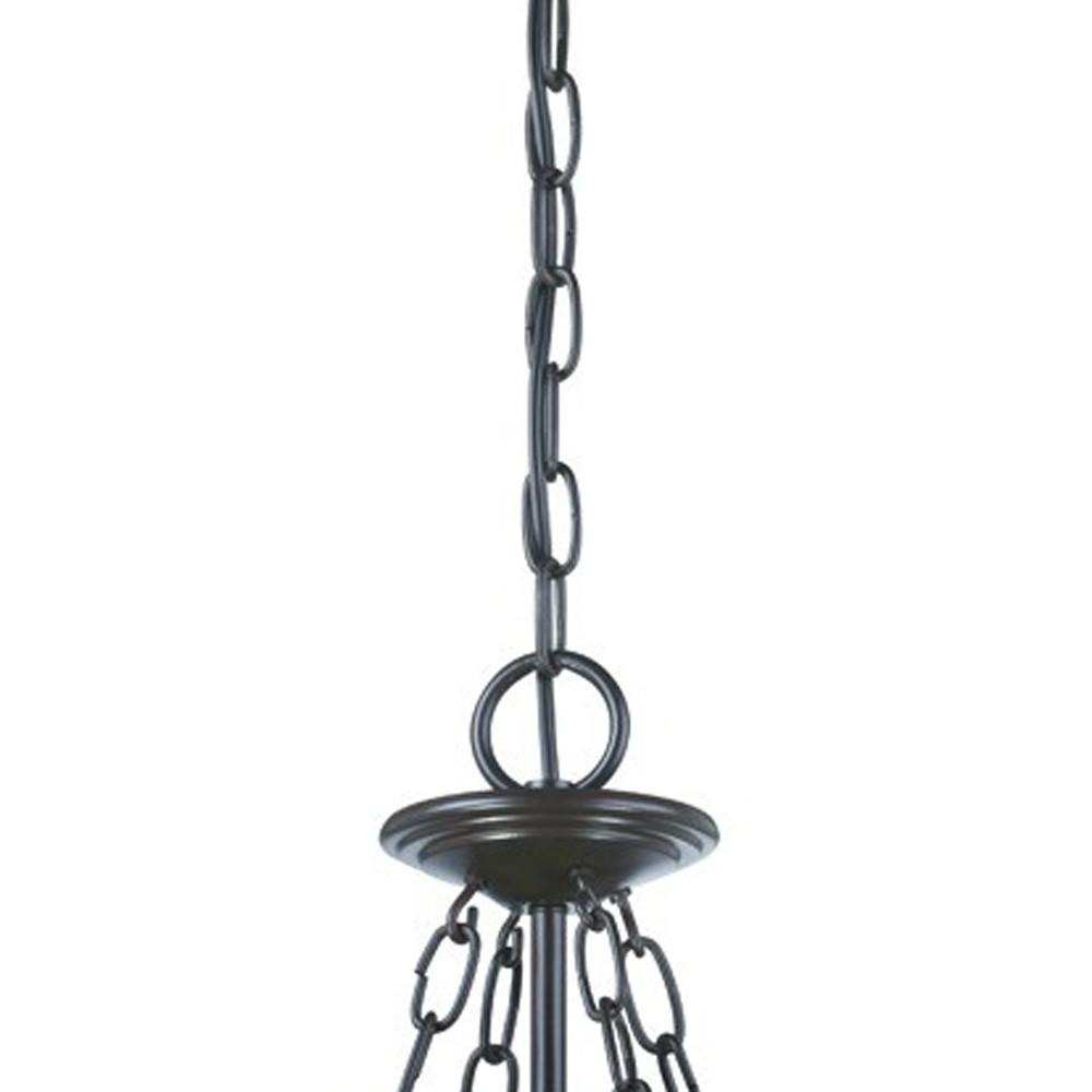 Belle 3-Light Architectural Bronze Hanging light. Picture 3