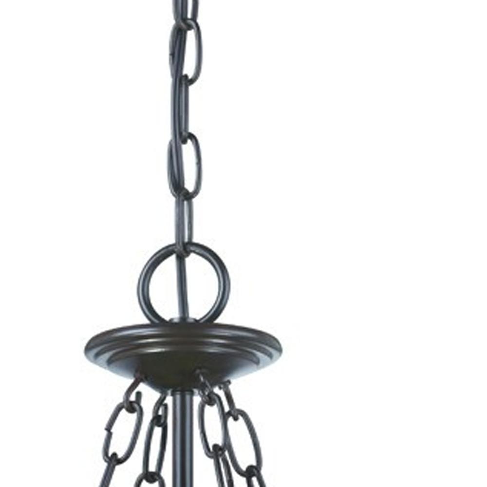 Belle 3-Light Architectural Bronze Hanging light. Picture 4