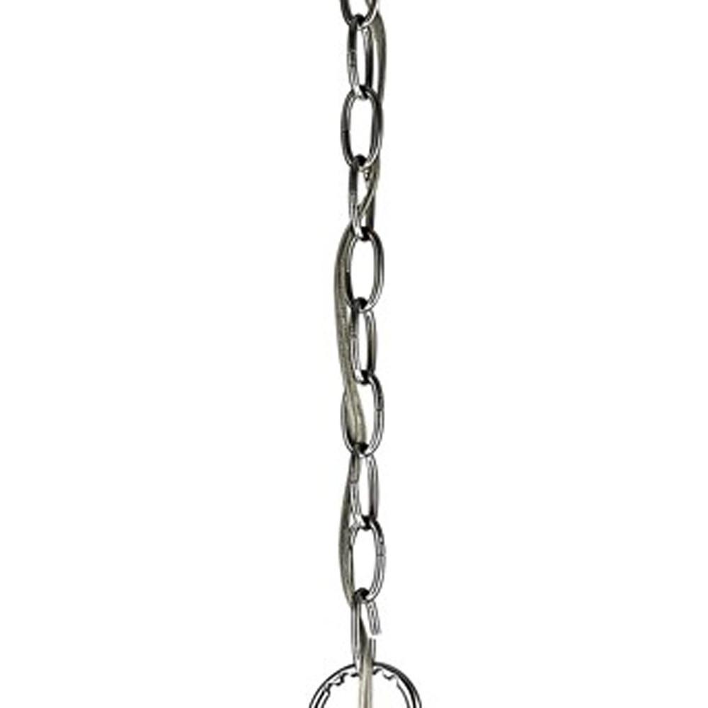 Isabella 4-Light Polished Nickel Drum Pendant With Crystal Accents. Picture 3