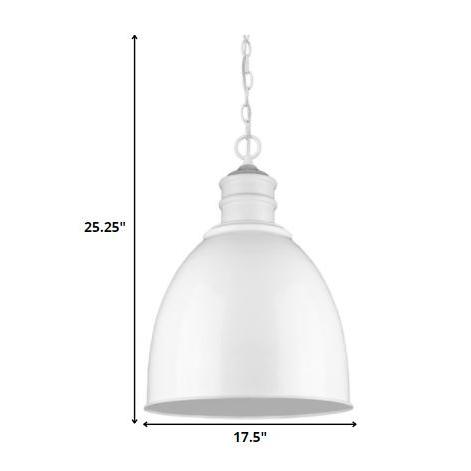 Colby 1-Light White Pendant. Picture 5