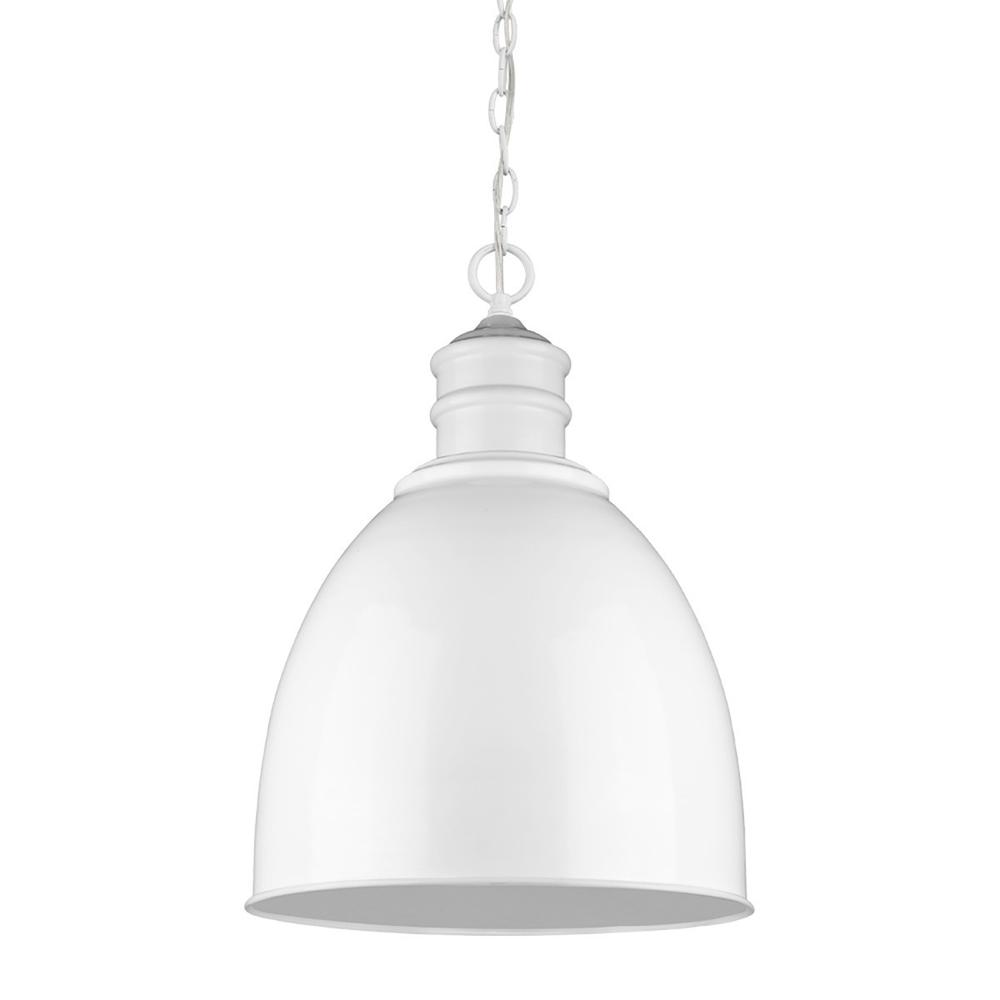 Colby 1-Light White Pendant. Picture 2