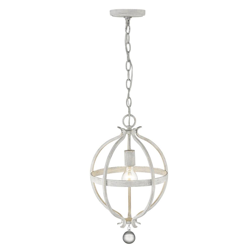 Callie 1-Light Country White Pendant. Picture 3