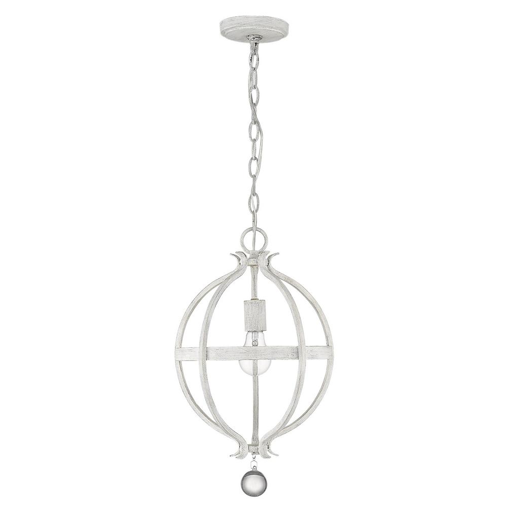 Callie 1-Light Country White Pendant. Picture 4