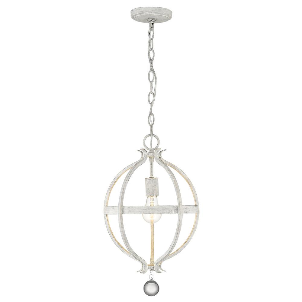 Callie 1-Light Country White Pendant. Picture 5