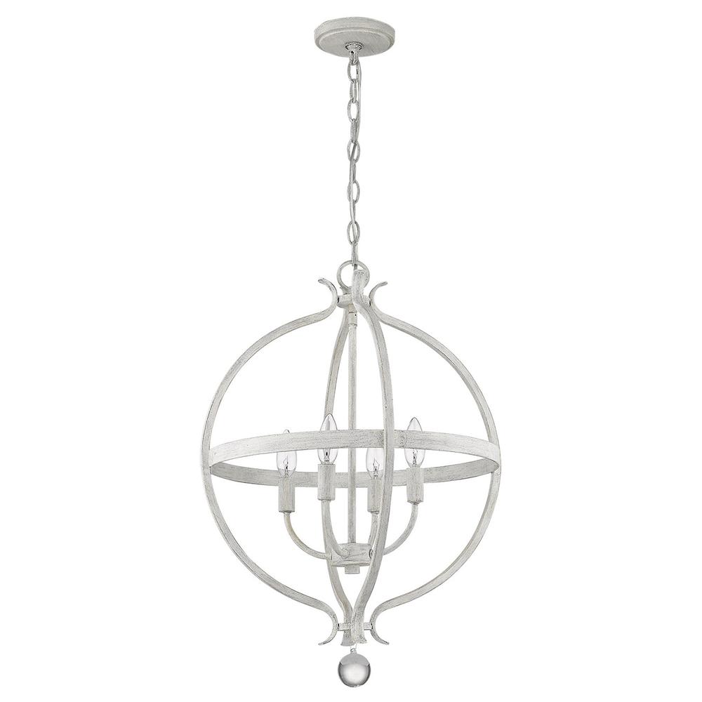 Callie 4-Light Country White Pendant. Picture 1
