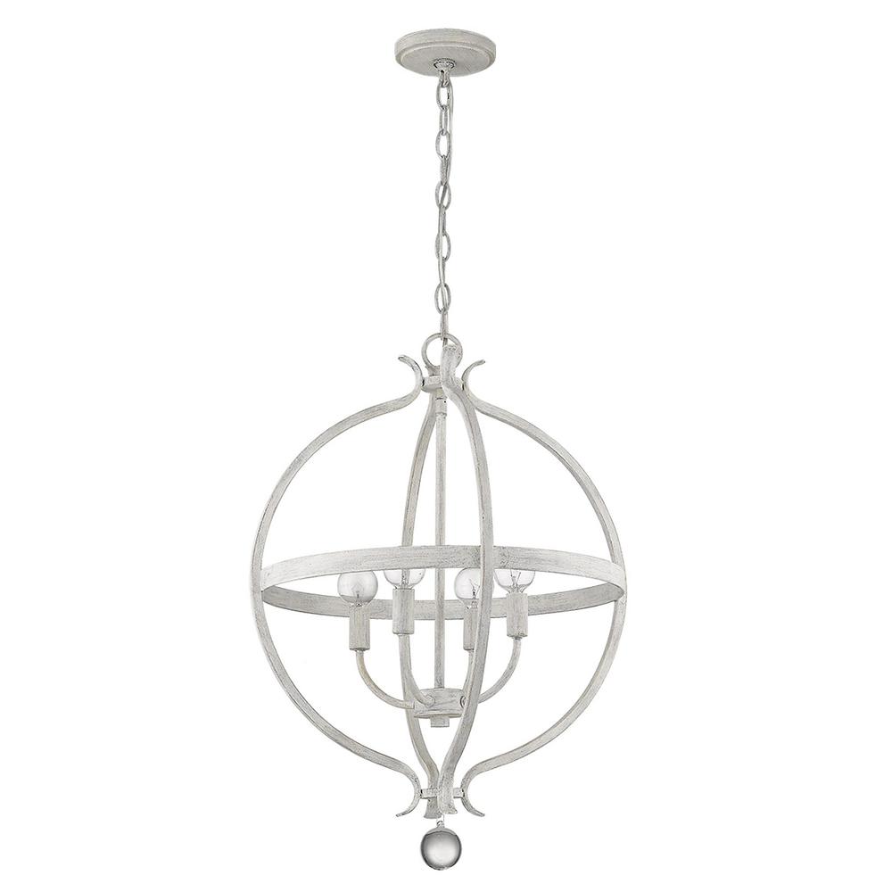 Callie 4-Light Country White Pendant. Picture 2