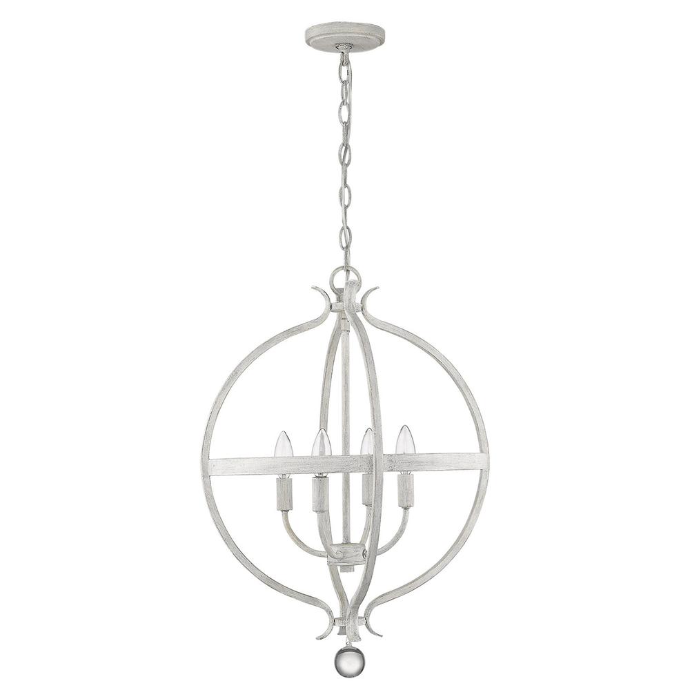 Callie 4-Light Country White Pendant. Picture 5