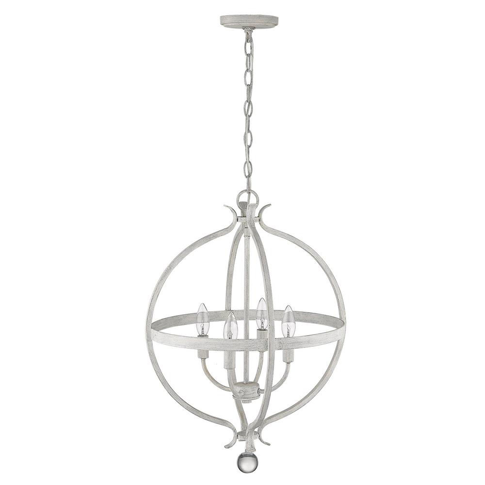 Callie 4-Light Country White Pendant. Picture 7